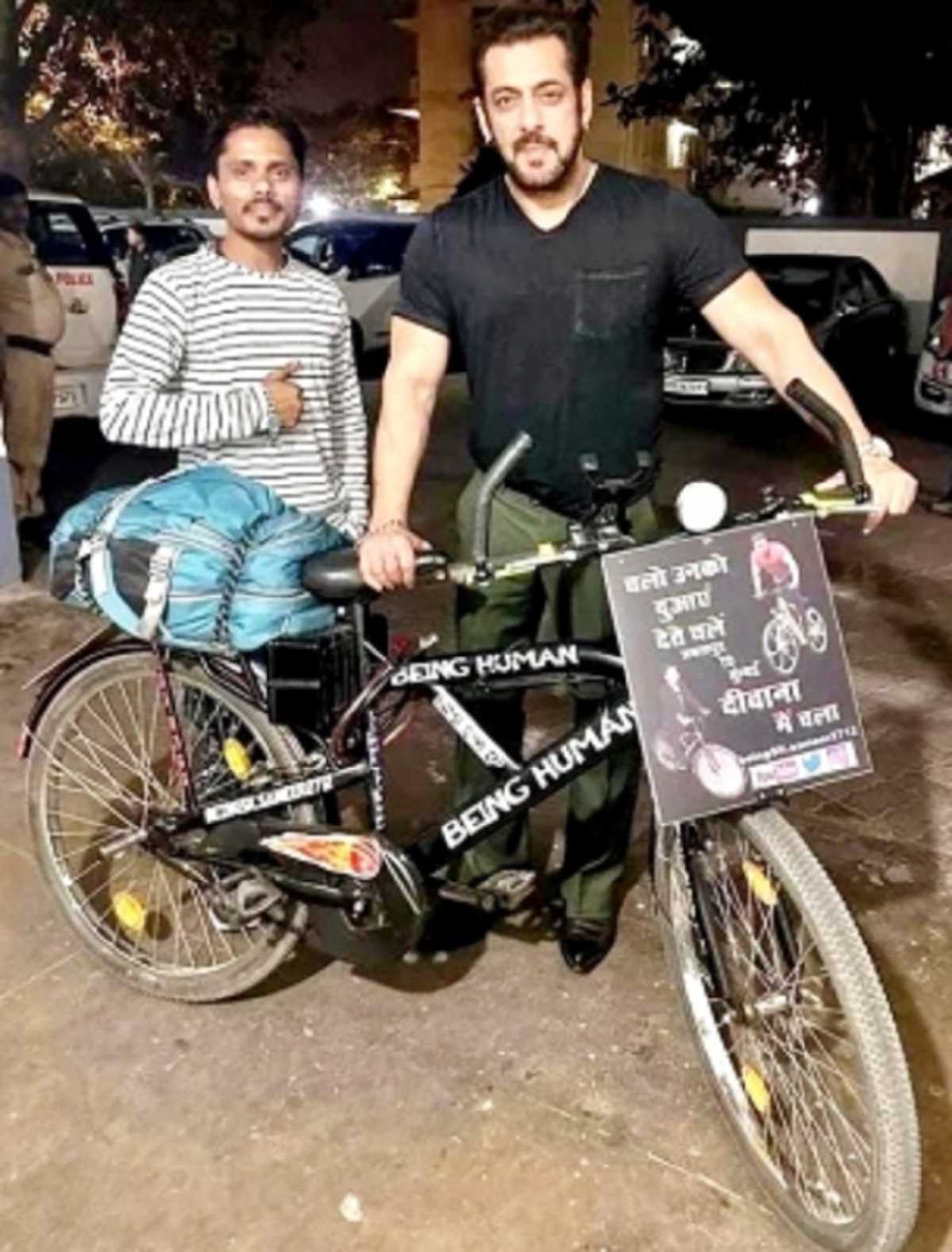 सलमान खान के फैन ने 1100 किमी की दूरी तय कर दी जन्मदिन की बधाई