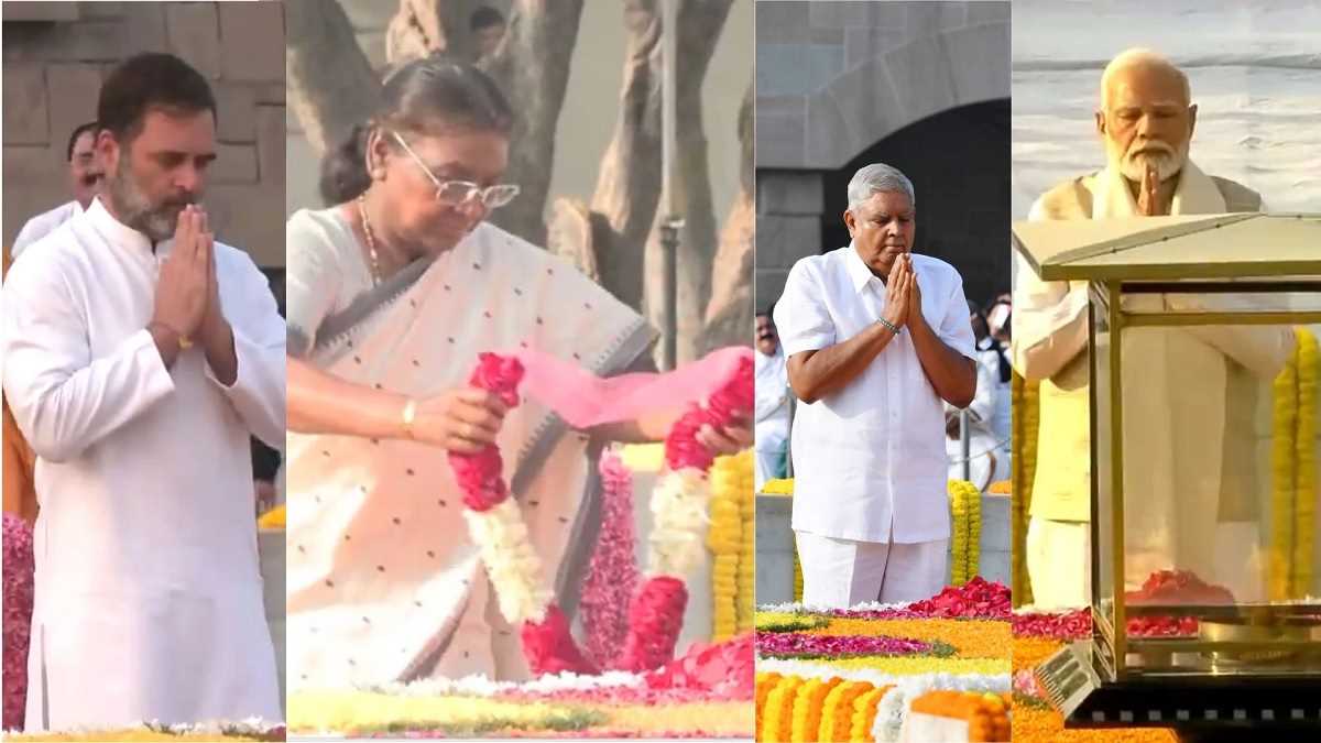 राष्ट्रपति द्रौपदी मुर्मू समेत कई दिग्गज नेताओं ने महात्मा गांधी और लाल बहादुर शास्त्री की जयंती पर दी श्रद्धांजलि राष्ट्रपति द्रौपदी मुर्मू समेत कई दिग्गज नेताओं ने महात्मा गांधी और लाल बहादुर शास्त्री की जयंती पर दी श्रद्धांजलि