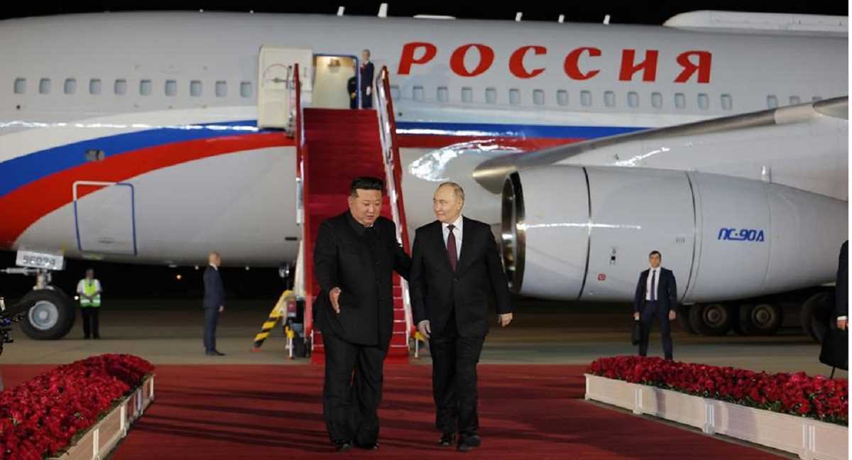 प्योंगयांग में किम जोंग उन ने किया पुतिन का भव्य स्वागत