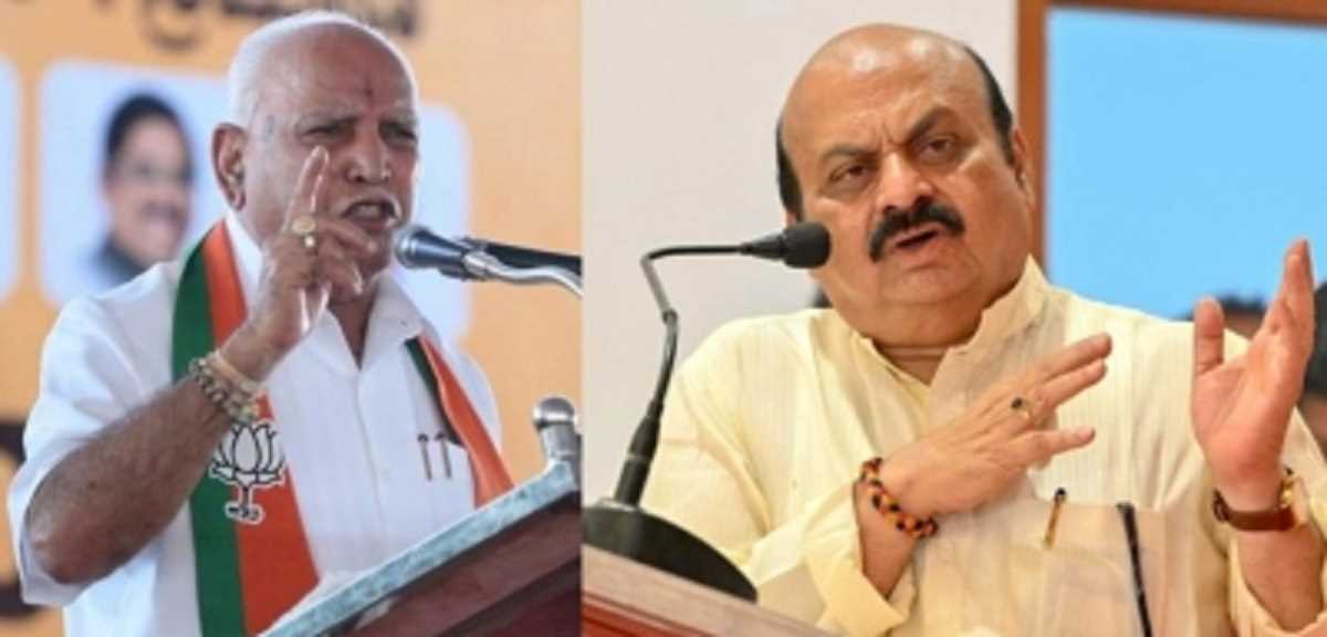 कर्नाटक: चुनाव नतीजों से पहले येदियुरप्पा ने बोम्मई के साथ की बैठक