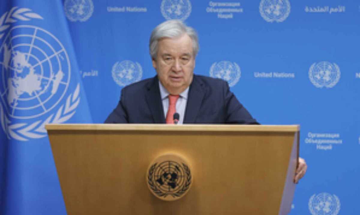 गुटेरेस ने गाजा में संघर्ष बढ़ने के खतरे के बारे में गंभीर चिंता जताई