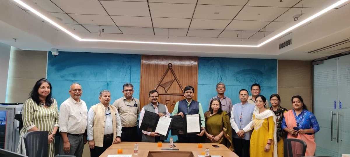 शारदा एवं टेक्नोलॉजी इंफॉर्मेशन फोरकास्टिंग एवं असेंसमेंट काउंसिल के मध्य हुआ समझौता