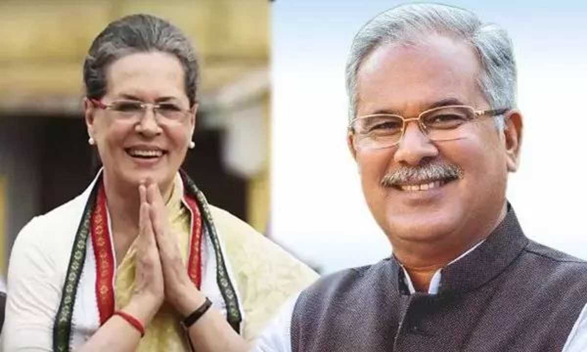 छत्तीसगढ़ में चुनाव के बाद पहली बार सोनिया गांधी से मिले बघेल