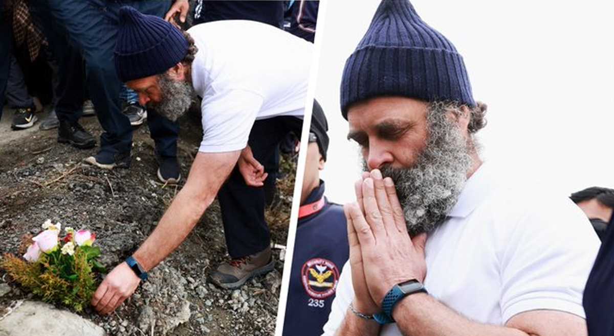 कश्मीर में कड़ी सुरक्षा के बीच फिर शुरू हुई ‘भारत जोड़ो यात्रा’, राहुल ने पुलवामा आतंकी हमले के शहीदों को पुष्पांजलि अर्पित की