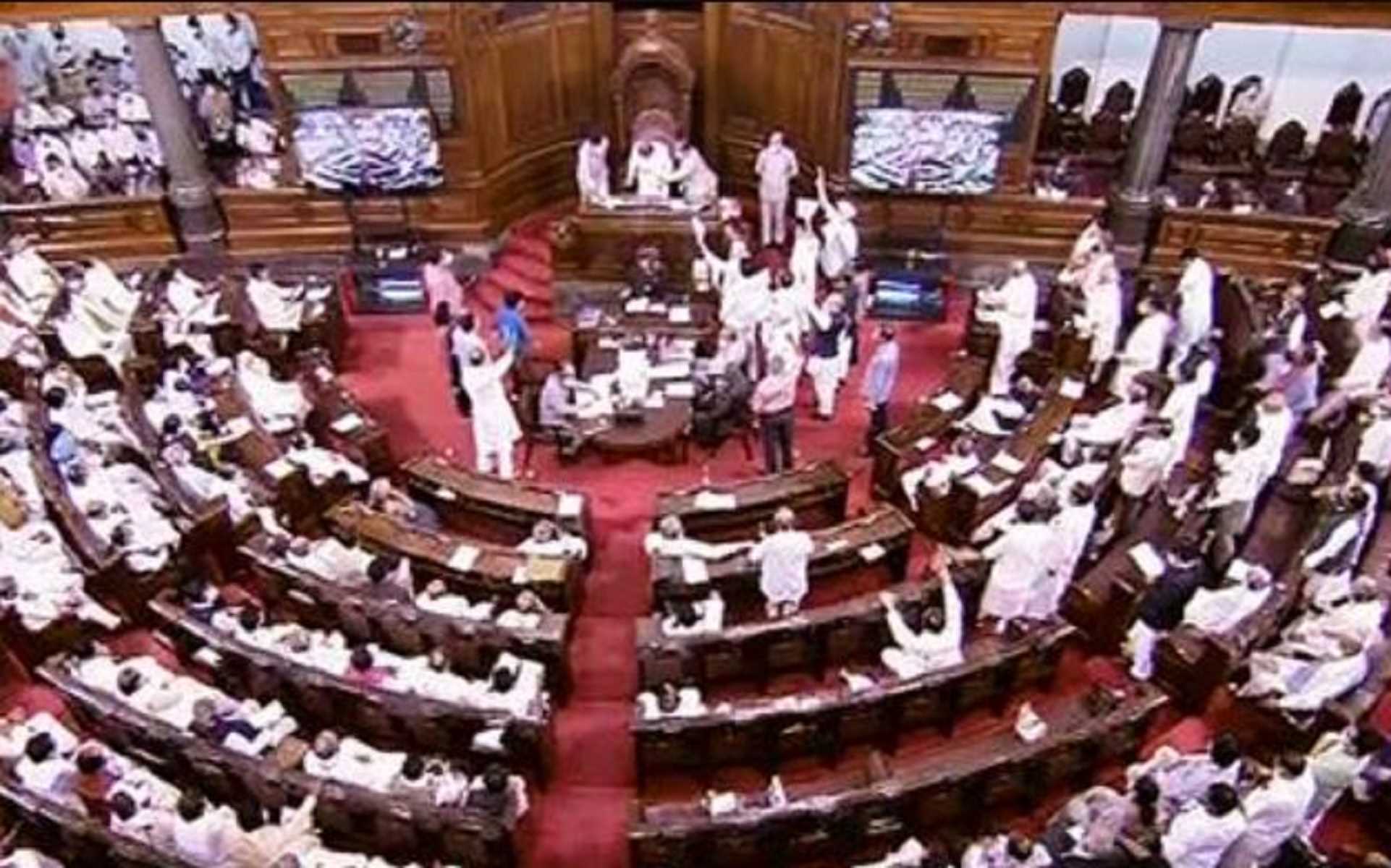 मोदी-अडानी भाई-भाई, देश बेच के खाए मलाई..., राज्यसभा में विपक्ष का हंगामा