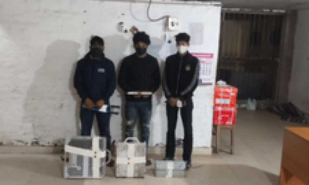 मोबाइल टावर के महंगे उपकरण चोरी करने वाले गिरोह का पर्दाफाश, तीन गिरफ्तार