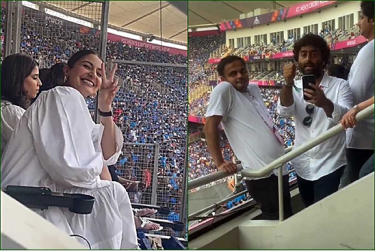 भारत-पाक मैच के दौरान अरिजीत सिंह के लिए अनुष्का शर्मा ने दिए जमकर पोज, वीडियो वायरल