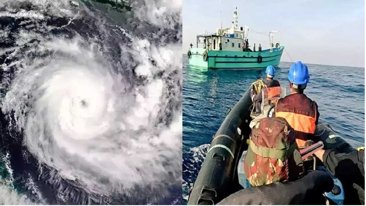 चक्रवाती तूफान रेमल से निपटने के लिए भारतीय नौसेना तैयार