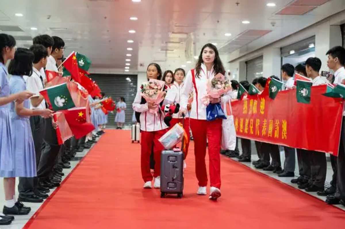 मकाओ ने मुख्य भूमि ओलंपिक एथलीटों के प्रतिनिधिमंडल का स्वागत किया