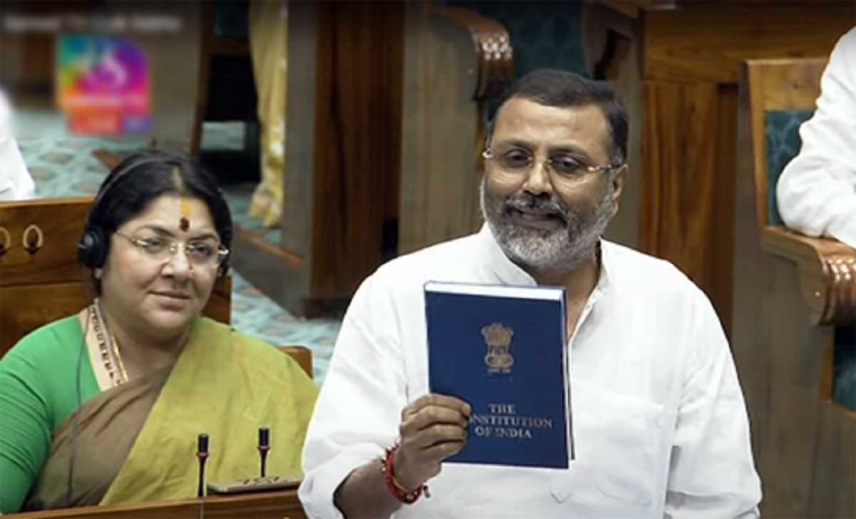 दानिश अली के अमर्यादित शब्दों और आचरण की भी लोकसभा स्पीकर जांच कराएं : निशिकांत दुबे