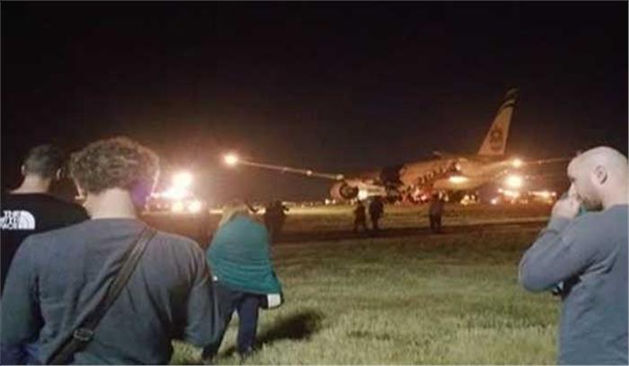 एतिहाद एयरवेज के विमान की एडिलेड में आपातकाली लैंडिंग