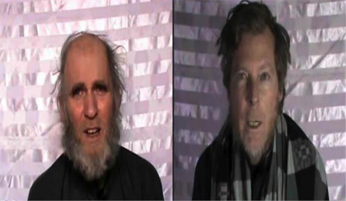 तालिबान ने अमेरिकी और ऑस्ट्रेलियाई बंधक का वीडियो जारी किया