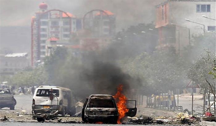 अफगानिस्तान आतंकी हमला : 4 अधिकारी घायल