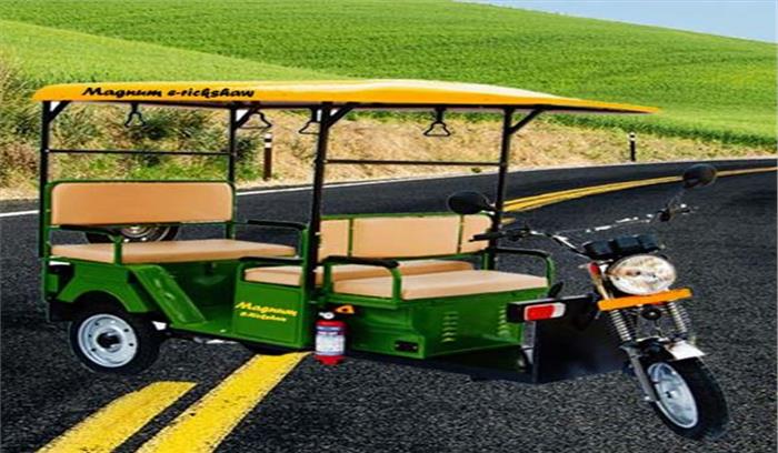 त्रिपुरा सरकार ने ई-रिक्शा के पंजीकरण की समय सीमा एक महीना बढ़ायी