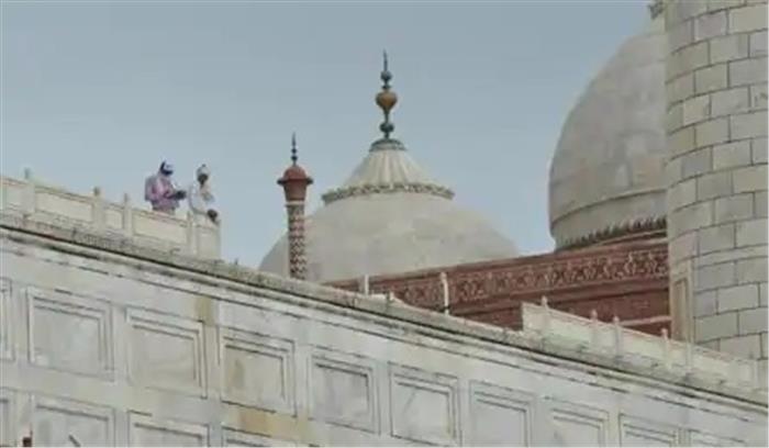 आंधी से क्षतिग्रस्त हुए ताजमहल की मरम्मत में लगेगा एक महीने का वक्त