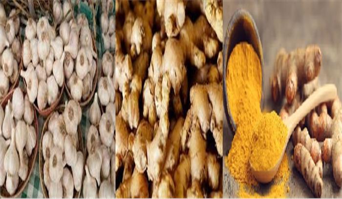 अदरक, लहसुन और हल्दी का एमएसपी घोषित करने की सिफारिश