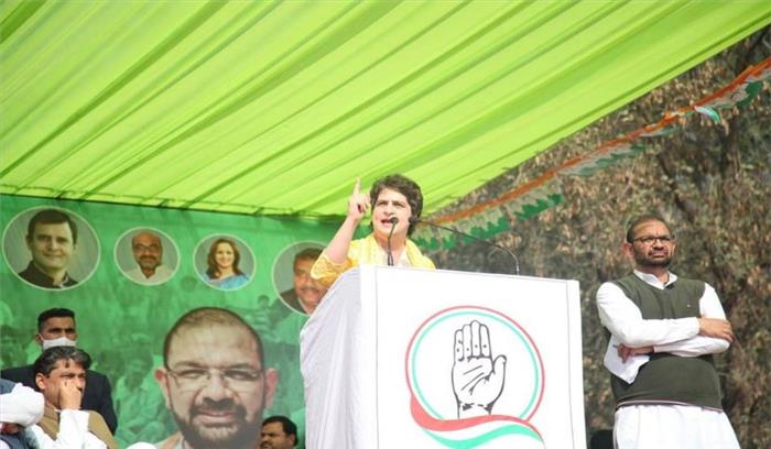 जिन किसानों ने बेटों को बॉर्डर पर भेजा,उन्हें आतंकी कहा गया: प्रियंका गांधी