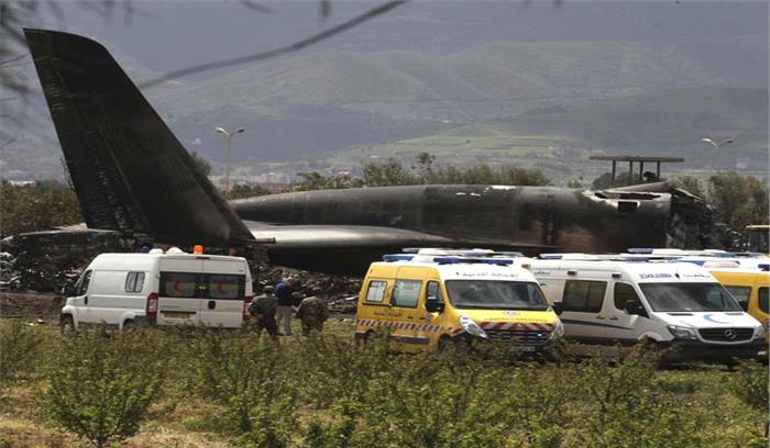 अल्जीरिया सैन्य विमान दुर्घटनाग्रस्त में 105 सैनिकों की मौत ​​​​​​​