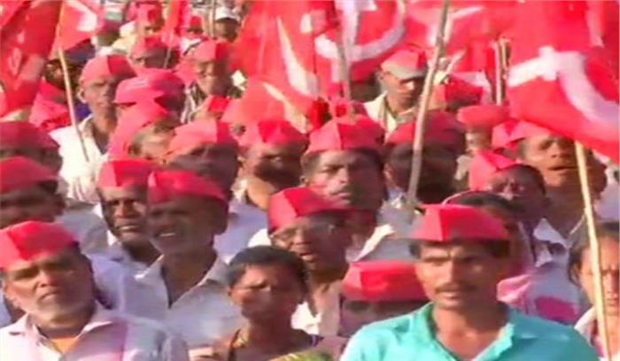 किसानों का मोर्चा आजाद मैदान में, विधानसभा का करेंगे घेराव