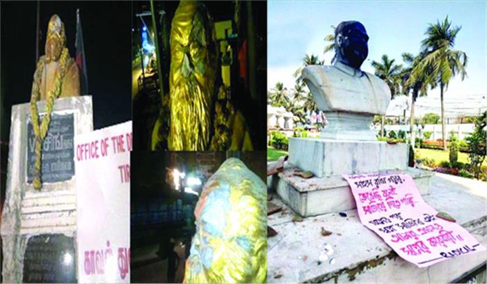 देशभर में मूर्तियों पर हमले