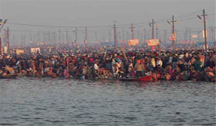 50 लाख श्रद्घालुओं ने संगम में लगाई डुबकी