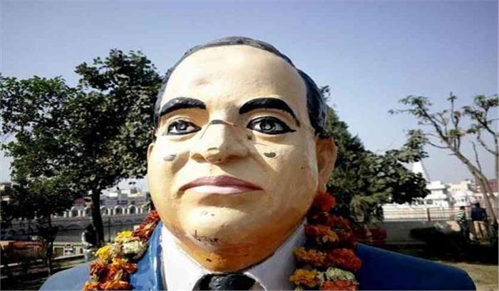 आम्बेडकर की प्रतिमा खंडित, रोष