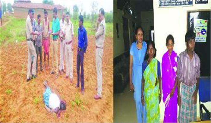 जमीन विवाद में सौतेले बड़े भाई की हत्या