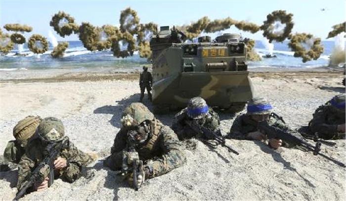 अमेरिका-दक्षिण कोरिया का संयुक्त सैन्य अभ्यास शुरू