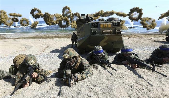 अमेरिका और दक्षिण कोरिया ने सालाना संयुक्त सैन्य अभ्यास शुरू किया