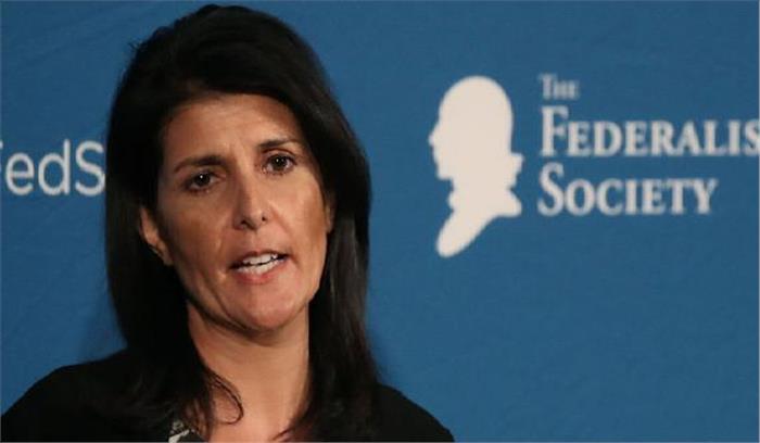 उत्तर कोरिया को अराजकता जारी रखने की अनुमति नहीं: निकी हेली