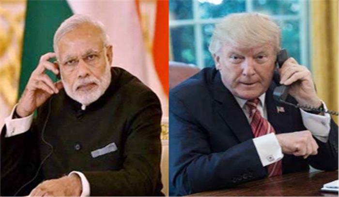प्रधानमंत्री मोदी ने राष्ट्रपति ट्रंप से ज्वलंत विषयों पर की चर्चा
