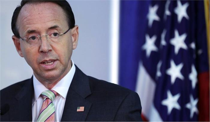 अमेरिकी डिप्टी अटॉर्नी जनरल रॉड रोसेनस्टीन अपने पद से देंगे इस्तीफा