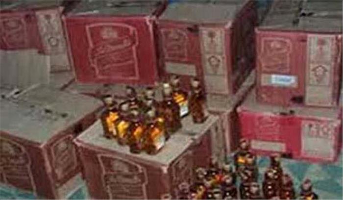 अमरोहा में 490 पेटी शराब बरामद, 2 लोग गिरफ्तार
