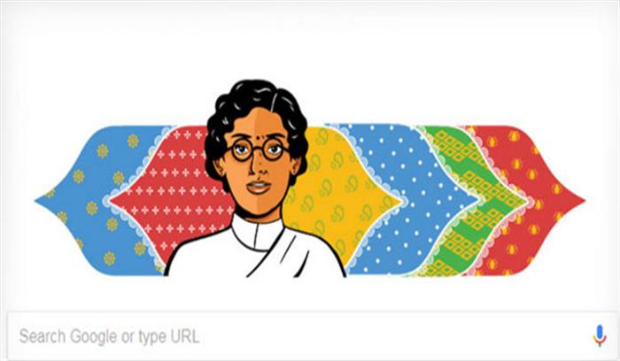 गूगल ने अनसूया साराभाई का बनाया डूडल