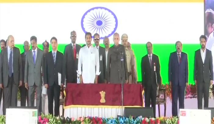 आंध्र प्रदेश के 25 सदस्यीय मंत्रिमंडल ने शपथ ली