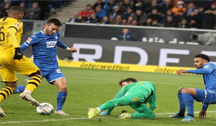 जर्मन लीग : हॉफेनहेम ने डॉर्टमंड को 2-1 से हराया