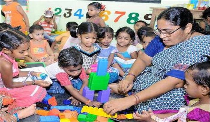 आंगनबाड़ी के बच्चे स्कूल जाने किए जांएगे तैयार