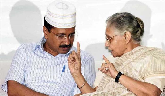 शीला दीक्षित से मिलकर केजरीवाल ने उनके स्वास्थ्य की जानकारी ली