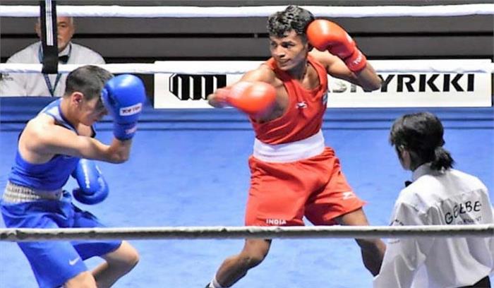 38वें जीबी मुक्केबाजी टूर्नामेंट में भारत के पांच मुक्केबाज फाइनल में पहुंचे 38वें जीबी मुक्केबाजी टूर्नामेंट में भारत के पांच मुक्केबाज फाइनल में पहुंचे