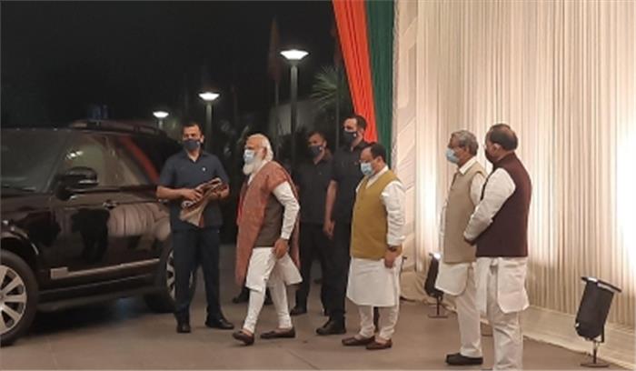 असम, बंगाल में चुनाव को लेकर बीजेपी मुख्यालय में केंद्रीय चुनाव समिति की बैठक शुरू