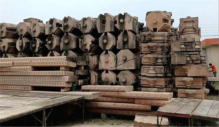 अयोध्या में शुरू हुआ राम मंदिर निर्माण, पत्थरों को जोड़ेंगी तांबे की पत्तियां