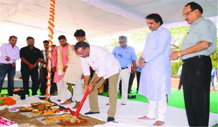 आयुर्वेद कॉलेज में 12.61 करोड़ के निर्माण कार्यों का लोकार्पण-भूमिपूजन