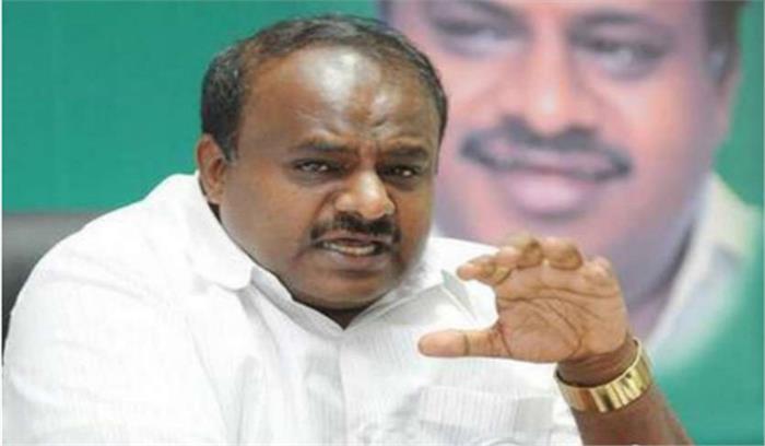 भाजपा कर रही धन बल का इस्तेमाल : कुमारस्वामी