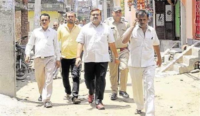 पुलिस की सतर्कता से नहीं हुआ पूर्व विधायक अमरपाल शर्मा के समर्थन में प्रदर्शन