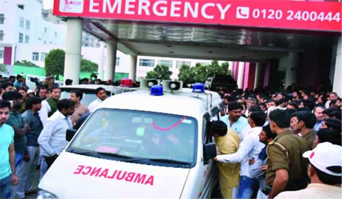 छावनी में तब्दील हुआ फोर्टिस अस्पताल