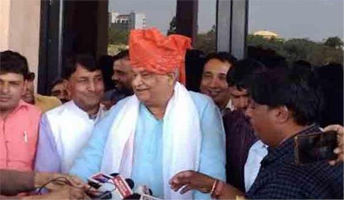 राज्यसभा के लिये भाजपा उम्मीदवारों ने भरा नामांकन