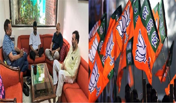 केजरीवाल के धरने के जवाब में भाजपा ने शुरू किया मुख्यमंत्री दफ्तर पर धरना 