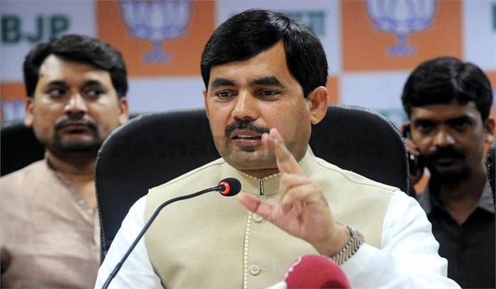 वोट के लिए जाति और धर्म के नाम पर देश को न बांटे राहुल गांधी: शाहनवाज हुसैन