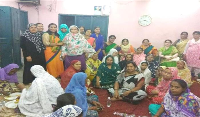 भाजपा महिला मोर्चा कराया इफ्तार