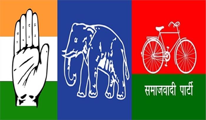 बसपा-सपा को जोरदार झटका, कई नेता कांग्रेस में शामिल